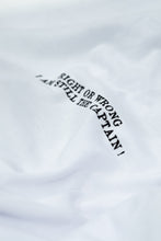 Carica l'immagine nel visualizzatore di Gallery, T-shirt "CAPTAIN" White/Black