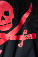 Carica l'immagine nel visualizzatore di Gallery, T-shirt "CAPTAIN" Black/Red