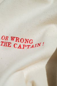 T-shirt "CAPTAIN" Natural/Red