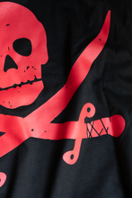 Carica l&#39;immagine nel visualizzatore di Gallery, T-shirt &quot;CAPTAIN&quot; Black/Red
