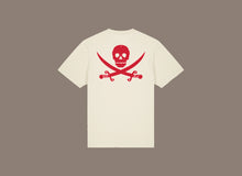 Carica l&#39;immagine nel visualizzatore di Gallery, T-shirt &quot;CAPTAIN&quot; Natural/Red
