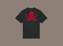 Carica l&#39;immagine nel visualizzatore di Gallery, T-shirt &quot;CAPTAIN&quot; Black/Red
